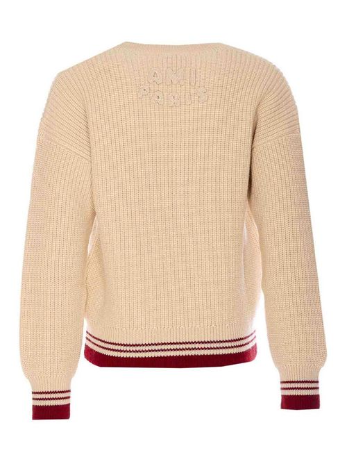 Maglia a coste AMI PARIS | UKS268KN0068136